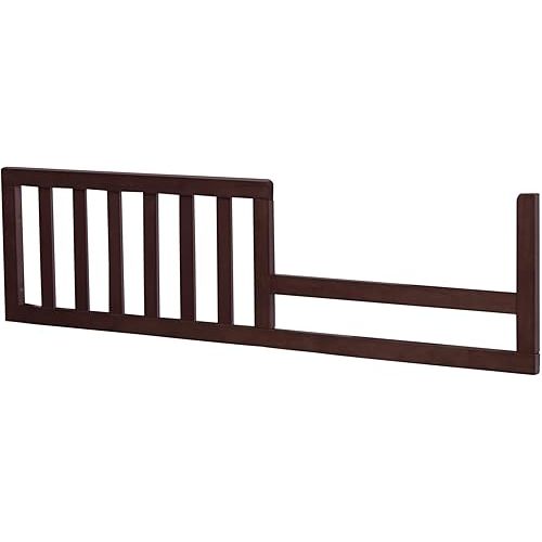 Toddler Bed Safety Guard Rail for Sorelle Convertible Cribs - Solid Wood Rail for Convertible Crib to Toddler Bed Conversion - Safety Bed Rail for Children (Model #148, Espresso)