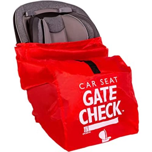 J.L. Childress Gate Check Bag for Car Seats - Air Travel Bag - Fits Convertible Car Seats, Infant carriers & Booster Seats, Red