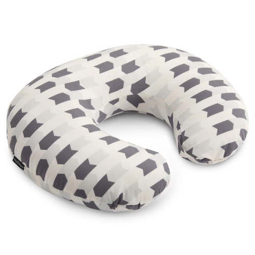 Dream On Me Beeboo Nursing Pillow and Positioner, Breastfeeding and Bottlefeeding Pillow, Removable and Washable Pillow Cover, Soft and Breathable Fabric in Fawn Brown