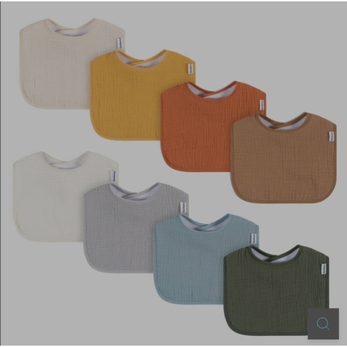 8-Pack Baby Neutral Warm Shades Muslin Drooling Bibs – Gerber Childrenswear