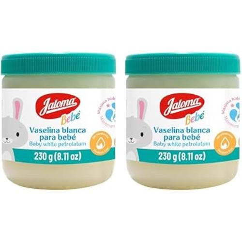 Jaloma Baby Petrolatum, Baby Vaseline Moisturizes and Softens Baby Skin, 8.11 Oz Jar (Pack of 2)