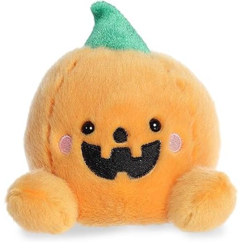 Aurora® Spooky Palm Pals™ Carver Jack O' Lantern™ Stuffed Animal - Pocket-Sized Play - Collectable Fun - Orange 5 Inches, Small, 13553