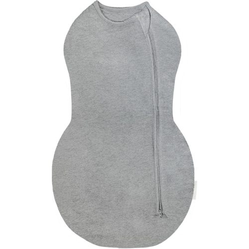 Happiest Baby Sleepea Comforter Swaddle - 100% Organic Cotton Baby Swaddle Blanket - Doctor Designed Promotes Healthy Hip Development (Graphite, Small)