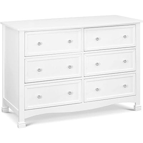 DaVinci Kalani 6-Drawer Double Wide Dresser in White