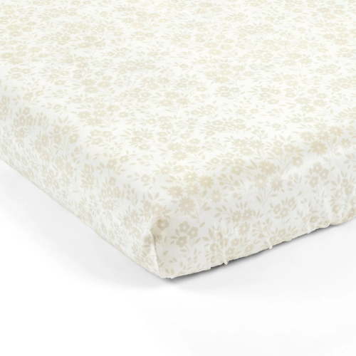 Lush Decor Baby Garden Of Flowers Soft & Plush Fitted Crib Sheet - 52"x 28" x 9" Neutral