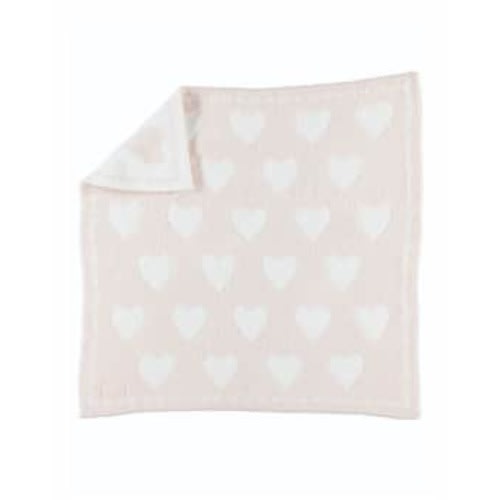 Receiving CozyChic Blanket | Pink White Hearts