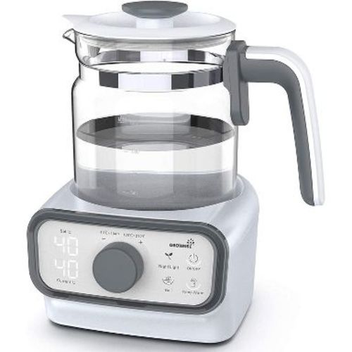 GROWNSY Baby Instant Warmer with LCD Display and Timer, Glass Water Boiler with Accurate Temperature Control for Formula, Coffee and Tea, 1.3L