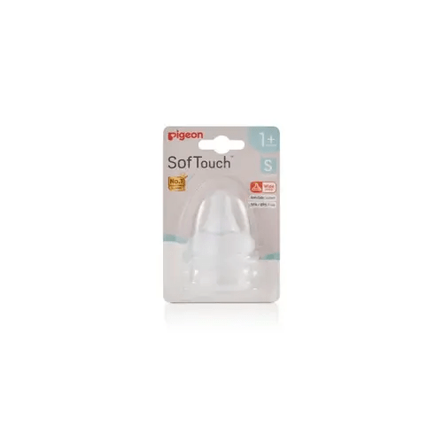 Pigeon SofTouch III Peristaltic + Teat S 2Pk | Baby Bunting AU