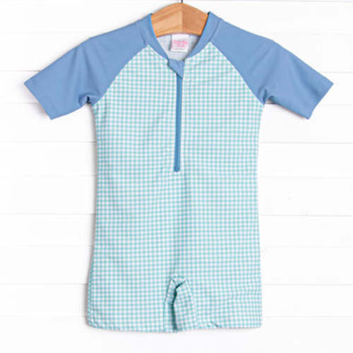 Mid-Summer Mint One Piece Rash Guard, Green – Stitchy Fish