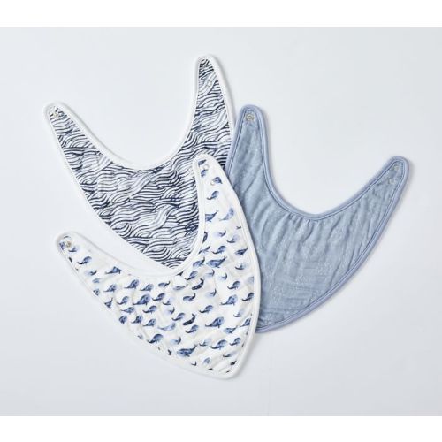 Organic Jack Muslin Drool Bib Set