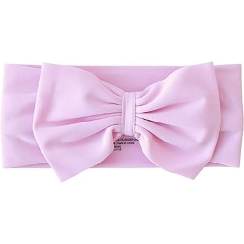 Caden Lane Swim Bow, UPF 50+ Sun Protection, Quick-Drying and Chlorine Resistant Nylon-Spandex Headband, Soft, Stretchy & Stylish Swimwear Accessory, Pink Lemonade, Small