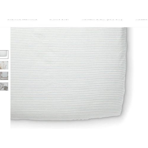 Striped Crib Sheet - Stripes Away Sea