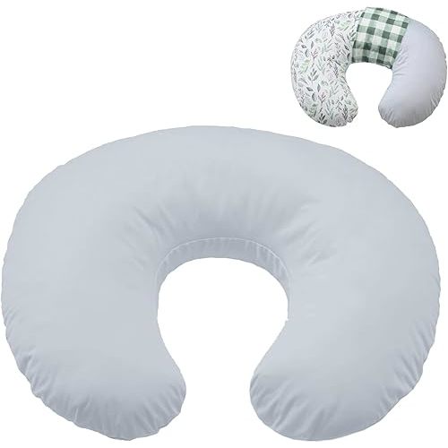Grey- Winmany Baby Waterproof Nursing Pillow Cover Newborn Breastfeeding Pillowcase Soft Replaceable Slipcover for Boys and Girls