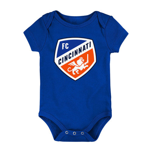 FC Cincinnati Baby Blue Primary Logo Short Sleeve One Piece