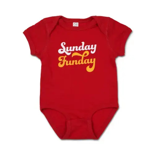 Sunday Funday Red Onesie