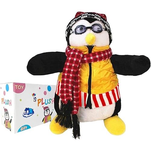 Penguin Hugsy Stuffed Plush, TV Penguin Joey's Friends HUGSY Plush Penguin Rachel Stuffed Doll Toy for Kids Birthday Gift