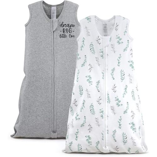 The Peanutshell Wearable Blanket Sleep Sack for Baby Girls, Farmhouse Floral, Sizes up to 12 Months (Medium/Large)