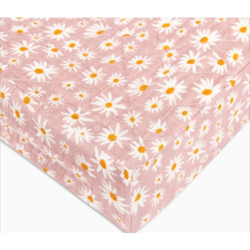 Babyletto Quilted Changing Pad Cover in GOTS Certified Organic Muslin Cotton