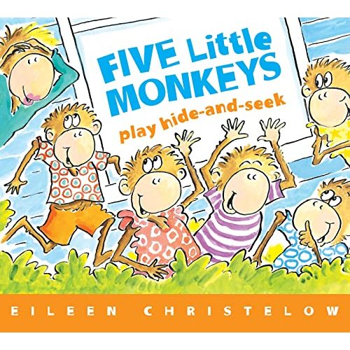 Five Little Monkeys Play Hide and Seek Board Book (A Five Little Monkeys Story)