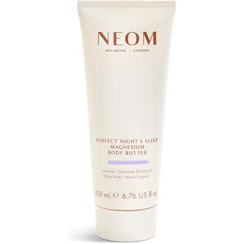 Neom - Magnesium Body Butter | 6.76 Fl Oz (200ml) | Lavender, Chamomile, & Patchouli | Lotion for Sleep with Essential Oils | 100% Natural Fragrances | Nourish & Soften | Signature Sleepy Scent