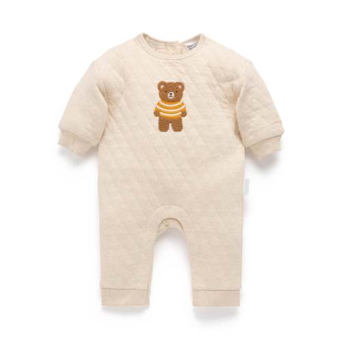 Bear Quilted Track Growsuit