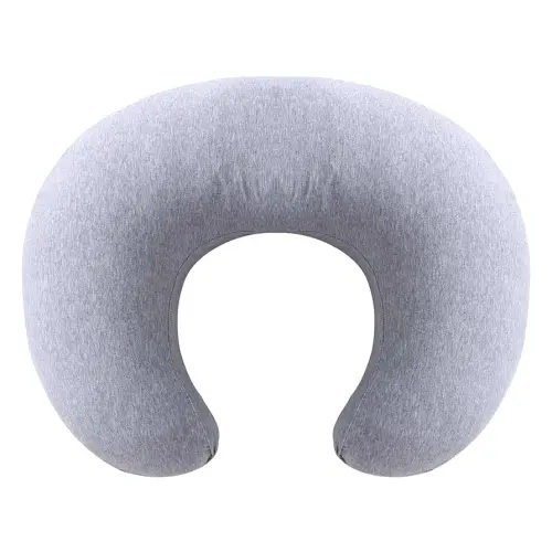 Breastfeeding Pillows,Baby Nursing Pillow for Mon and Baby Boy and Girl-Tummy Time Pillow with Removable Cotton Cover-Sitting Pillow for Bottle Feeding (Solid-Gray)