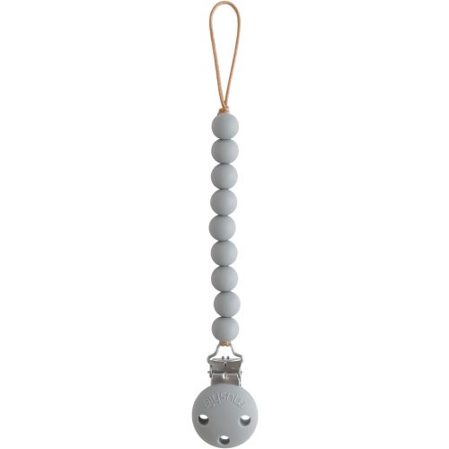 mushie 100% Silicone Baby Pacifier Clip BPA Free | Hera (Stone)