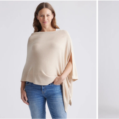 Lightweight Cotton Cashmere Nursing Shawl