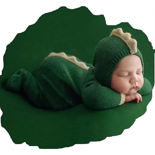 Ylsteed Dinosaur Costume Set - Newborn Photography Props, Boy & Girl Outfits, Infant Rompers, Photo Shoot Props
