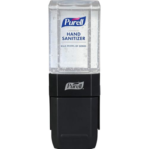 PURELL ES1 Hand Sanitizer Dispenser Starter Kit, Push-Style Dispenser with PURELL Advanced Hand Sanitizer Gel, 450 mL Refill (Pack of 1) - 4424-D6