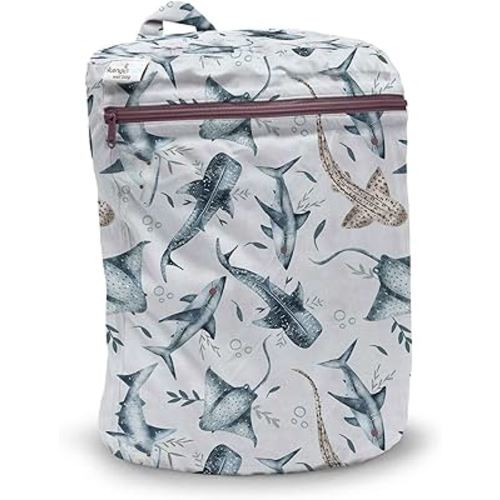 Kanga Care Wet Bag Seam Sealed Waterproof 3D Dimensional for Baby Cloth Diapers, Travel, Beach, Pool, Gym, Swim | Chomp