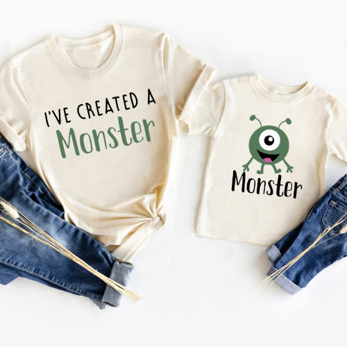 I've Created A Monster Mom&Me Matching T-Shirts