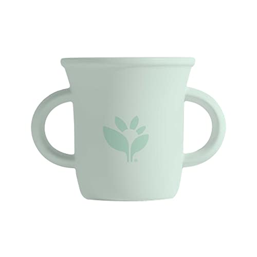 green sprouts® Silicone Learning Cup, 12mo+, Platinum-cured Silicone, Sterilizer Safe, Tested for Hormones - Sage