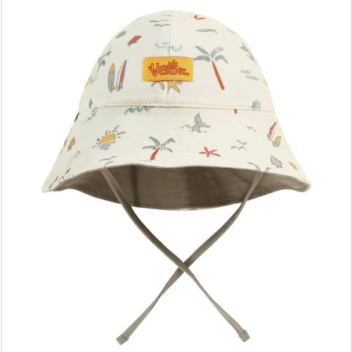 Baby Boys' Reversible Sun Hat - Tropical Trip (6/12m) UVskinz