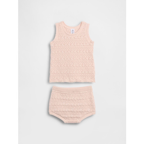 Baby Crochet Tank Outfit Set