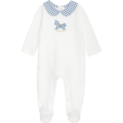 Mud Pie Baby Boy Blue Rocking Horse Sleeper
