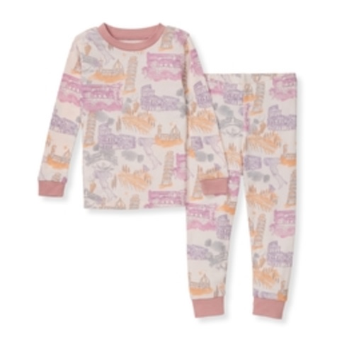 Take Me To Italy Kids Organic PJ Set