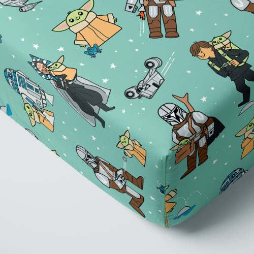 Star Wars™ Grogu™ & Friends Fitted Crib Sheet