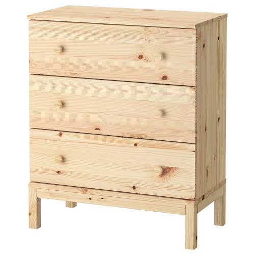 TARVA 3-drawer chest - pine 29 7/8x36 1/4 "