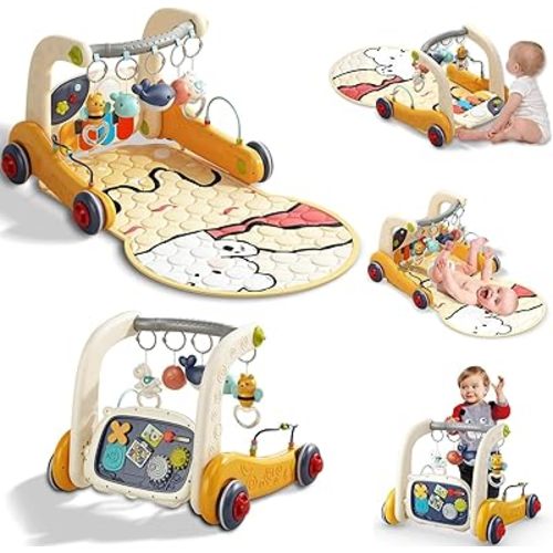 Baby Play Mat Activity Gym, Baby Kick Play Piano Gym Mats Musicial Lights, Tummy Time Toys Mat for Infant Babies Newborn Toddlers Boys Girls.