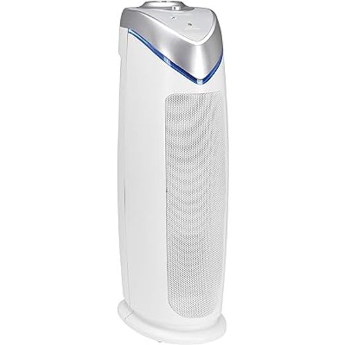 GermGuardian Air Purifier with HEPA 13 Filter, Removes 99.97% of Pollutants, Covers Large Room up to 743 Sq. Foot Room in 1 Hr, UV-C Light Helps Reduce Germs, Zero Ozone Verified, 22”, White, AC4825W - 1PK