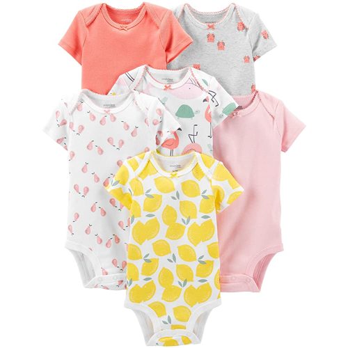 Simple Joys by Carter's baby-girls 6-pack Short-sleeve Bodysuit