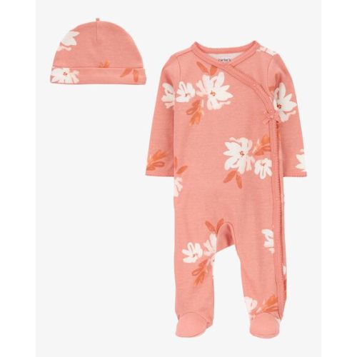 Baby 2-Piece Floral Sleep & Play Pajamas and Cap Set - Carter's | Carter's