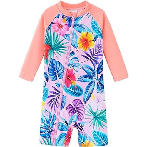 UMELOK Baby Girl Swimsuit Infant Rash Guard Swimwear UPF 50+ Sun Protection Bathing Suit