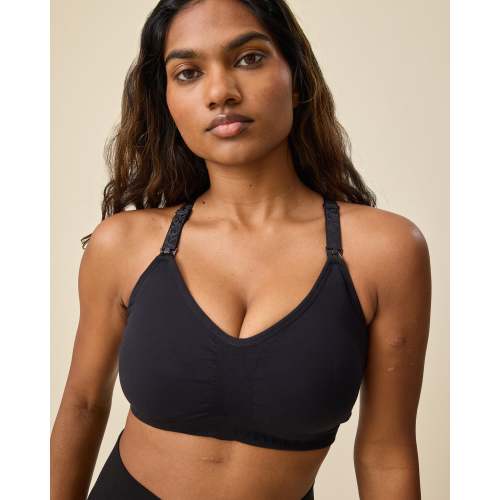 Sublime® Hands-Free Pumping & Nursing Sports Bra | Black - Kindred Bravely