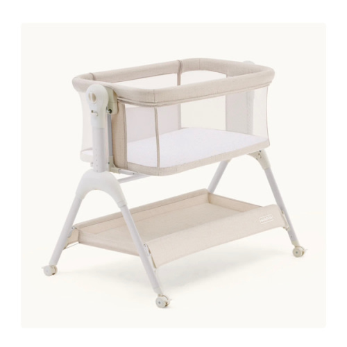 HARPPA Cuddly Sway | 3-in-1 Rocking Baby Bassinet & Bedside Sleeper with Anti-Reflux Mattress for Newborns | Attaches to Bed, Adjustable Height, Tool-Free Setup, Portable Wheels, CPSC Certified, Gentle Rocking Motion | Ideal for Infants, Safe Co-Sleeping