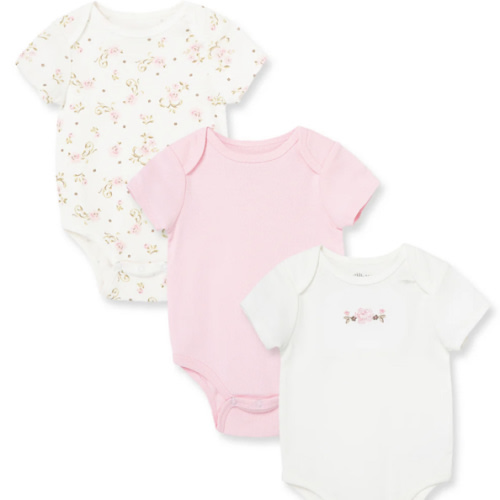 Vintage Rose 3-Pack Bodysuits