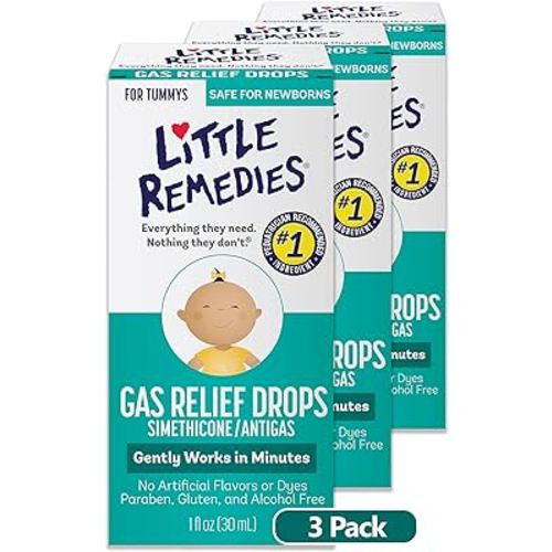 Little Remedies Baby Gas Drops, 1 Fl Oz (Pack of 3)