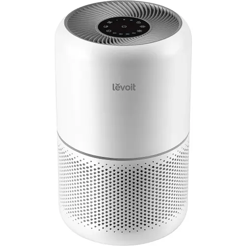 LEVOIT Air Purifier for Home Allergies Pets Hair in Bedroom, Covers Up to 1095 ft² by 45W High Torque Motor, 3-in-1 Filter with HEPA sleep mode, Remove Dust Smoke Pollutants Odor, Core300-P, White