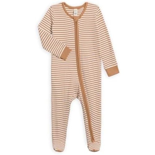 Colored Organics Baby Zip-Up Footed Sleeper with 2-Way Zipper - Newborn Organic Cotton Pajamas